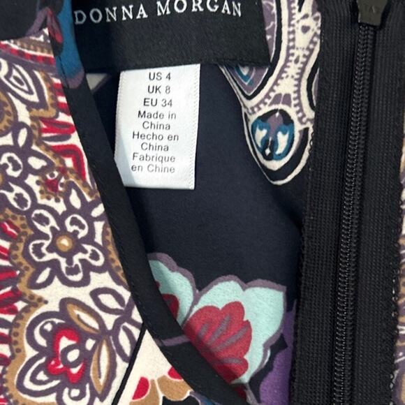 Anthropologie Lecato Peasant Dress by Donna Morgan Orig. $188) SZ 4 BoHo Paisley - Picture 6 of 10